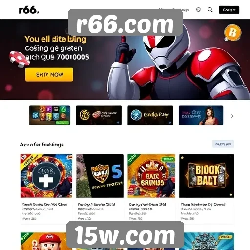 Promoções e bônus disponíveis no r66.com